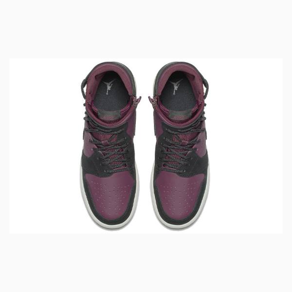 Nike High Rebel XX 'Bordeaux' Phantom Basketskor Air Jordan 1 Dam Svarta Lila | JD-915ZV