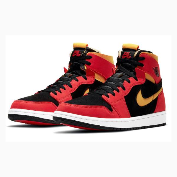 Nike High Zoom Air CMFT Chile Basketskor Air Jordan 1 Herr Röda Gula | JD-490BT