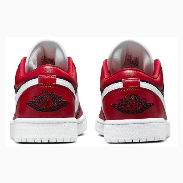 Nike Low Reverse Chicago Flip Sneakers Air Jordan 1 Dam Svarta Vita Röda | JD-907AN