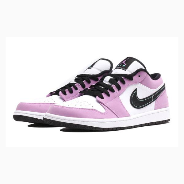 Nike Low SE 'Light Purple' Sneakers Air Jordan 1 Herr Lila Svarta | JD-035MJ