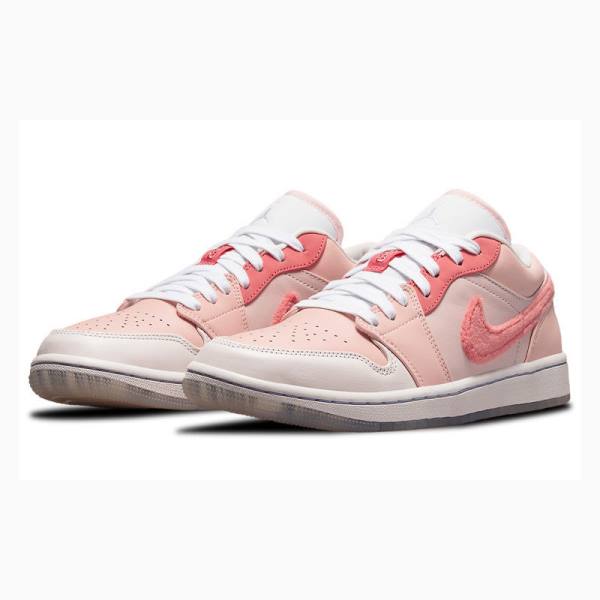 Nike Low SE Mighty Swooshers (W) Sneakers Air Jordan 1 Dam Rosa | JD-953VQ