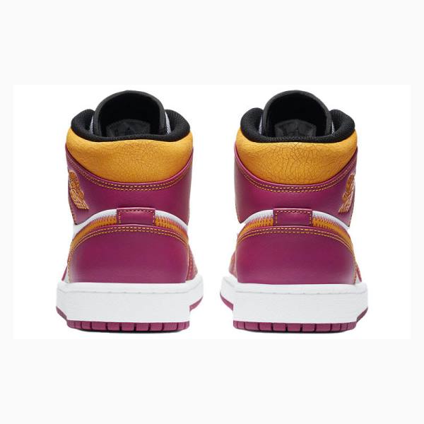 Nike Mid DOD Dia de los Muertos Basketskor Air Jordan 1 Herr Lila Guld | JD-761HP