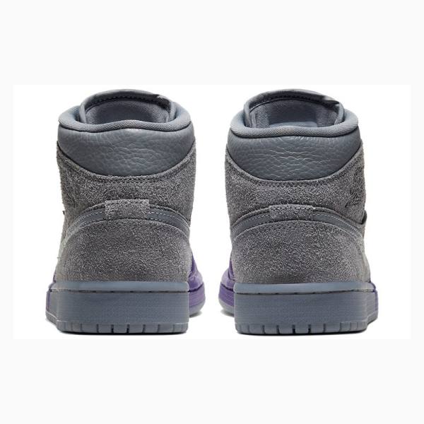 Nike Mid Sheila Rashid - Unite Basketskor Air Jordan 1 Dam Grå Lila | JD-276DW