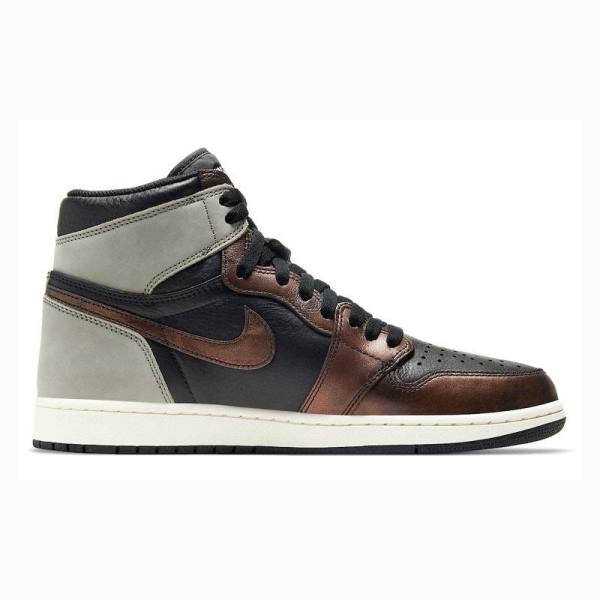 Nike Retro High OG Rust Shadow Basketskor Air Jordan 1 Herr Svarta Bruna | JD-879DK