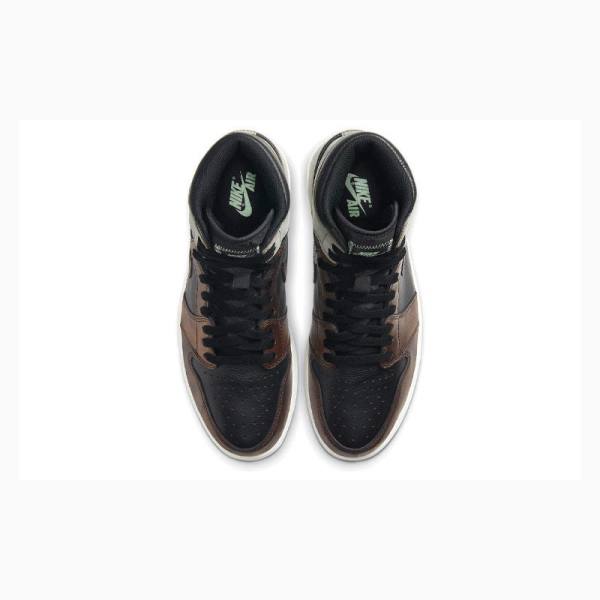 Nike Retro High OG Rust Shadow Basketskor Air Jordan 1 Herr Svarta Bruna | JD-879DK