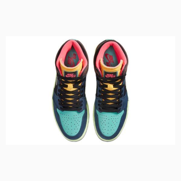 Nike Retro High OG Tokyo Bio Hack Basketskor Air Jordan 1 Herr Blå Silver | JD-976GD