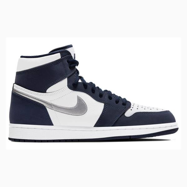 Nike Retro High co.JP 'Midnight Navy' Suitcase Special Box Basketskor Air Jordan 1 Herr Marinblå | JD-439HG