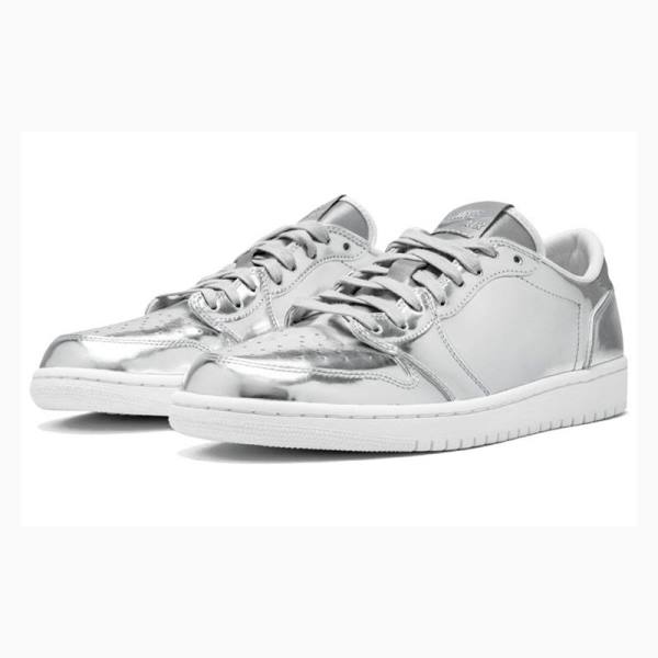Nike Retro OG Pinnacle Basketskor Air Jordan 1 Herr Silver | JD-415PO