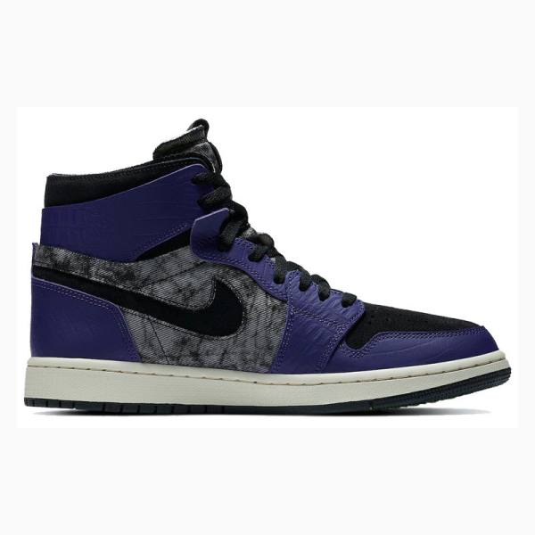 Nike Zoom Air CMFT BBS Bayou Boys Basketskor Air Jordan 1 Herr Lila Svarta | JD-183PK