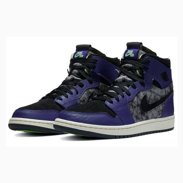 Nike Zoom Air CMFT BBS Bayou Boys Basketskor Air Jordan 1 Herr Lila Svarta | JD-183PK