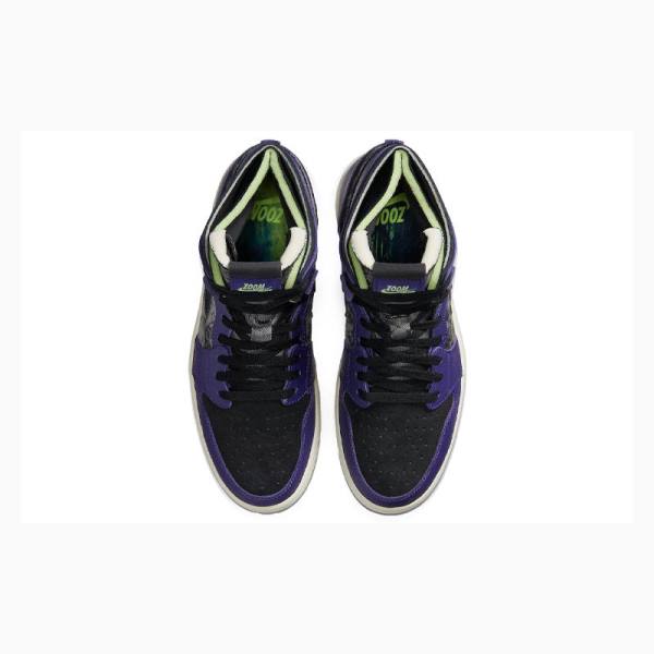 Nike Zoom Air CMFT BBS Bayou Boys Basketskor Air Jordan 1 Herr Lila Svarta | JD-183PK